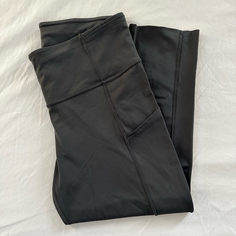 Lululemon Cropped Leggings Grey 8 Pockets
